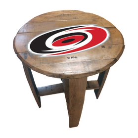 Carolina Hurricanes Oak Barrel Table