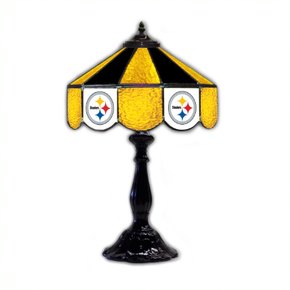 Pittsburgh Steelers 21' Stained Glass Table Lamp