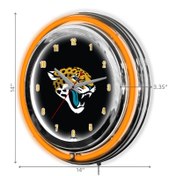 Jacksonville Jaguars 14" Neon Clock