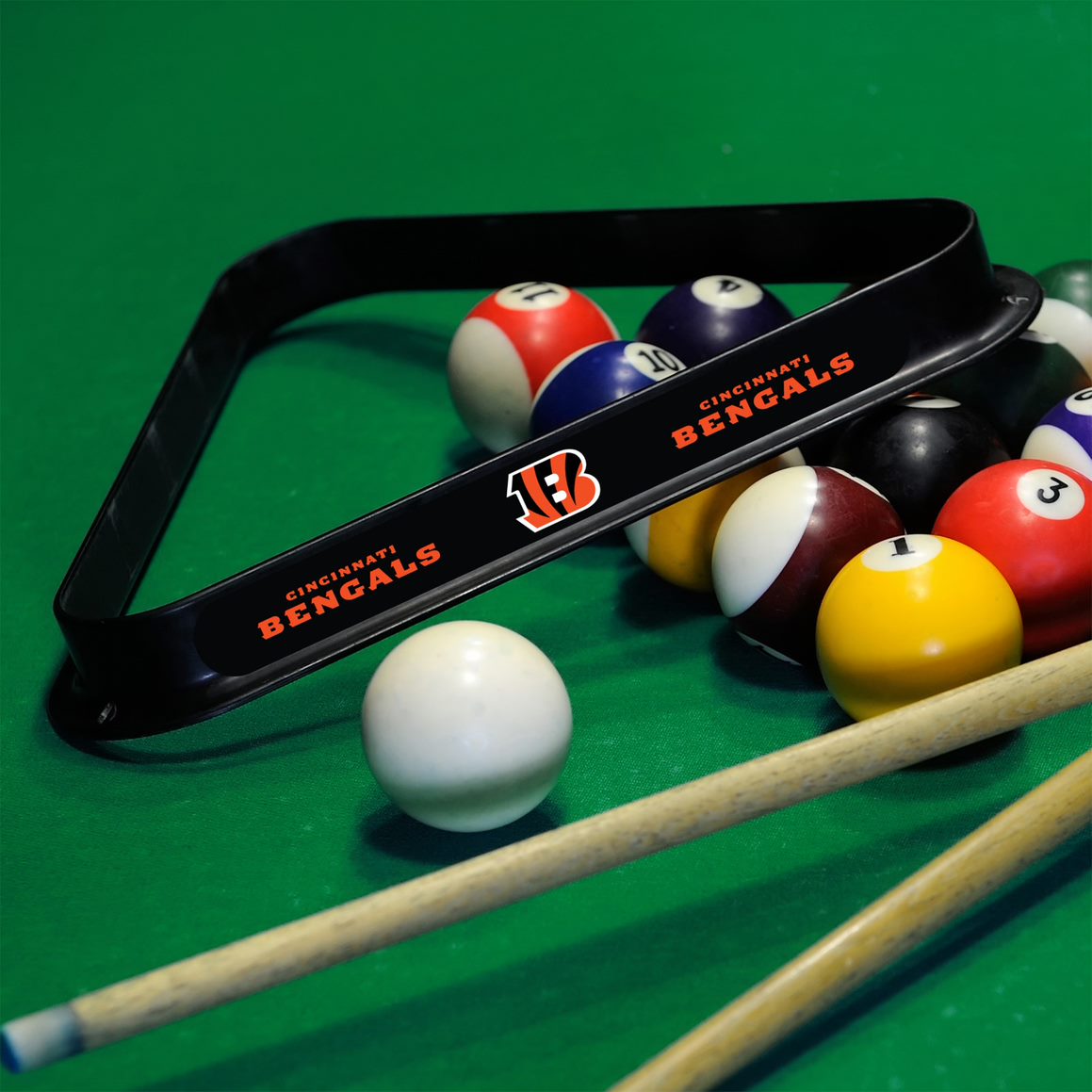 Cincinnati Bengals Plastic 8-Ball Rack