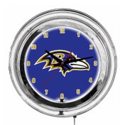 Load image into Gallery viewer, Baltimore Ravens 14&quot; Neon Clock