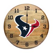 Load image into Gallery viewer, Houston Texans Oak Barrel Clock