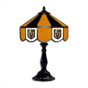 Vegas Golden Knights 21' Stained Glass Table Lamp