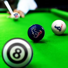 Houston Texans Billiard Balls with Numbers