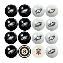 Load image into Gallery viewer, Philadelphia Eagles Billiard Balls with Numbers