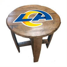 Load image into Gallery viewer, Los Angeles Rams Oak Barrel Table