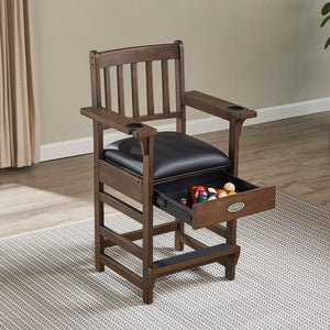 Imperial Premium Spectator Chair with Drawer, Whiskey