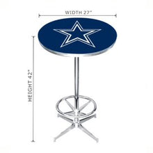 Load image into Gallery viewer, Dallas Cowboys Chrome Pub Table