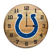 Load image into Gallery viewer, Indianapolis Colts Oak Barrel Clock
