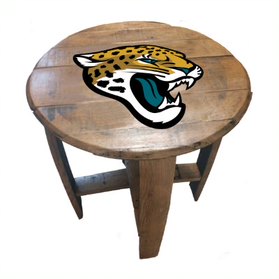 Jacksonville Jaguars Oak Barrel Table