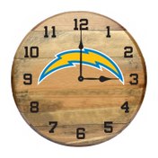 Load image into Gallery viewer, Los Angeles Chargers Oak Barrel Clock