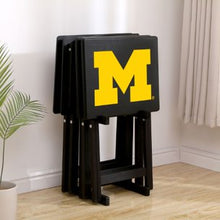 Load image into Gallery viewer, Michigan Wolverines TV Snack Tray Set