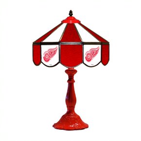 Detroit Redwings 21' Stained Glass Table Lamp