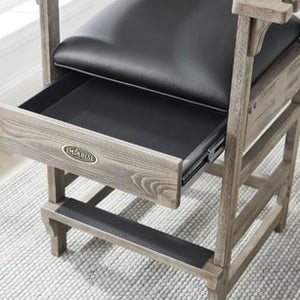 Imperial Premium Spectator Chair with Drawer, Silver Mist
