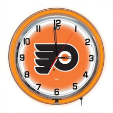 Load image into Gallery viewer, Philadelphia Flyers 18&quot; Neon Clock