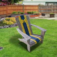 Load image into Gallery viewer, Michigan Wolverines Wood Adirondack Chair