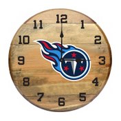 Tennessee Titans Oak Barrel Clock