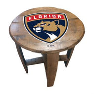 Florida Panthers Oak Barrel Table