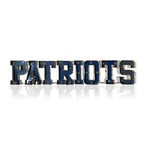 New England Patriots Lighted Recycled Metal Sign