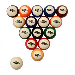 Baltimore Ravens Retro Billiard Ball Sets