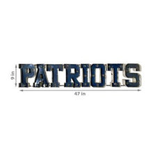 Load image into Gallery viewer, New England Patriots Lighted Recycled Metal Sign