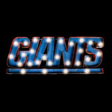 Load image into Gallery viewer, New York Giants Lighted Recycled Metal Sign