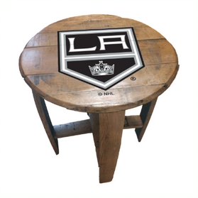 Los Angeles Kings Oak Barrel Table