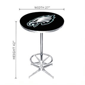 Philadelphia Eagles Chrome Pub Table