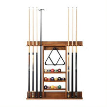 Load image into Gallery viewer, HB Home Walnut Mist Billiards Wall Rack