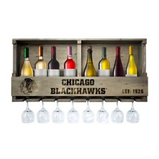 Chicago Blackhawks Bar Shelf