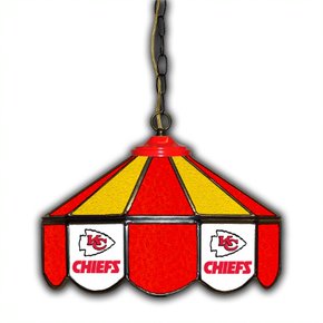 Kansas City Chiefs 14-in. Stained Glass Pub Light