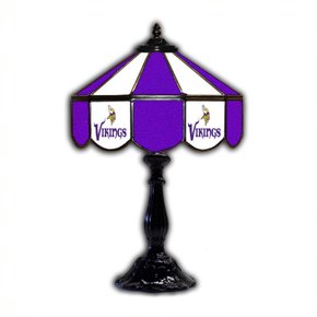 Minnesota Vikings 21' Stained Glass Table Lamp