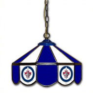 Winnipeg Jets 14-in. Stained Glass Pub Light