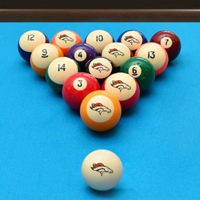 Denver Broncos Retro Billiard Ball Sets