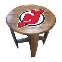 Load image into Gallery viewer, New Jersey Devils Oak Barrel Table