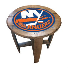 Load image into Gallery viewer, New York Islanders Oak Barrel Table