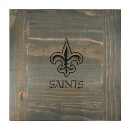 New Orleans Saints Reclaimed Side Table