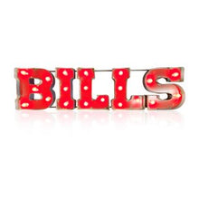 Load image into Gallery viewer, Buffalo Bills Lighted Recycled Metal Sign