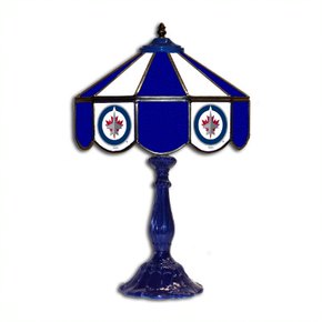 Winnipeg Jets 21' Stained Glass Table Lamp