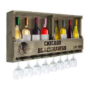 Chicago Blackhawks Bar Shelf