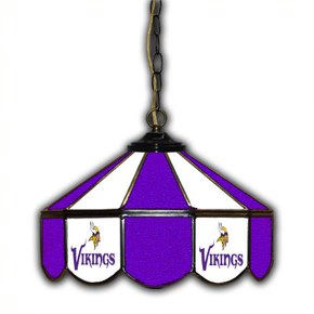 Minnesota Vikings 14-in. Stained Glass Pub Light