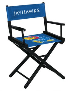 Kansas Jayhawks Table Height Directors Chair