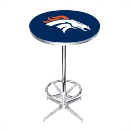 Denver Broncos Chrome Pub Table