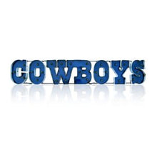 Load image into Gallery viewer, Dallas Cowboys Lighted Recycled Metal Sign