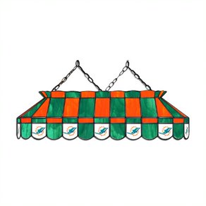 Miami Dolphins 40' Stained Glass Billiard Light