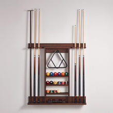 Load image into Gallery viewer, HB Home Mahogany Billiards Wall Rack