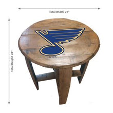 Load image into Gallery viewer, St. Louis Blues Oak Barrel Table