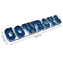 Load image into Gallery viewer, Dallas Cowboys Lighted Recycled Metal Sign