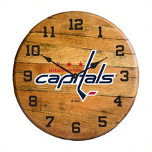 Load image into Gallery viewer, Washington Capitals Oak Barrel Clock