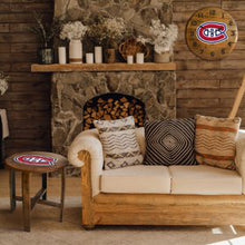 Load image into Gallery viewer, Montreal Canadiens Oak Barrel Table